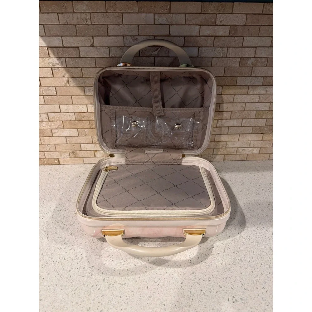 Marcy McKenna 2 in 1 Beauty Case Ivory‎ Pink